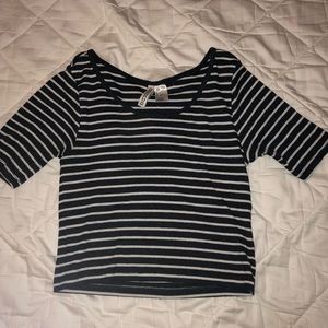 H&M stripped crop top
